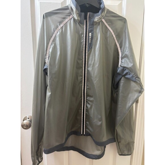 Sugoi Windbreaker RAIN Jacket Men's XL GREY TRANSPARENT Cycling Lightweight - Picture 1 of 12